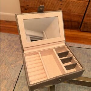 Pottery Barn Jewelry Box with Mirror